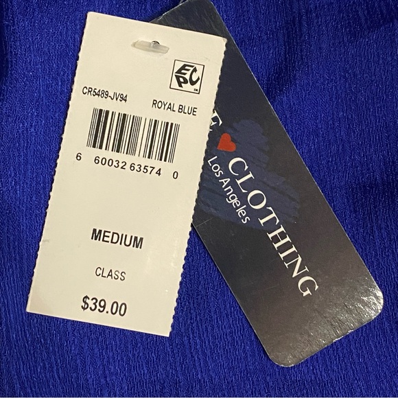 🌊One ❤️ Clothing, Los Angeles, Size Medium, Color Royal Blue, Sleeveless Dress - Picture 4 of 10